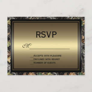 Carte postale Camo RSVP