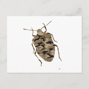 Carte Postale Camouflage Cockroach Silhouette