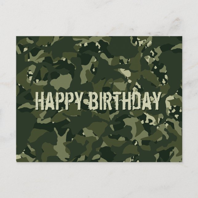 Carte Postale Camouflage de kaki perturbateur (Devant)