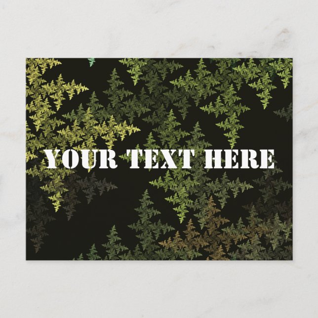 Carte Postale Camouflage fractal (Devant)