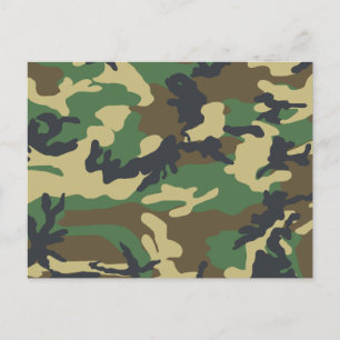 Carte Postale Camouflage militaire
