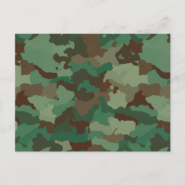 carte postale camouflage militaire (Devant)