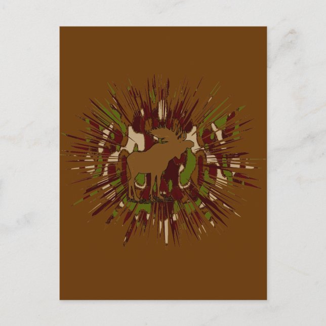 Carte Postale Camouflage Moose Break-out Camo (Devant)