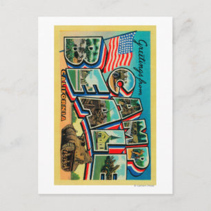 Carte Postale Camp Beale, Californie - Scènes de grandes lettres