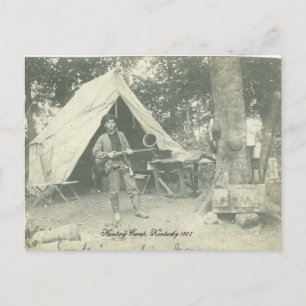 Carte Postale Camp de chasse du Kentucky 1908