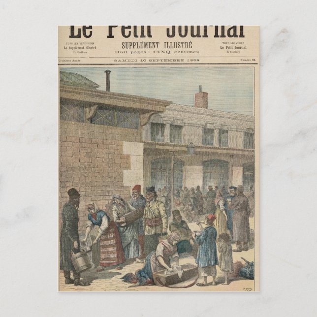 Carte Postale Camp de réfugiés juifs (Devant)