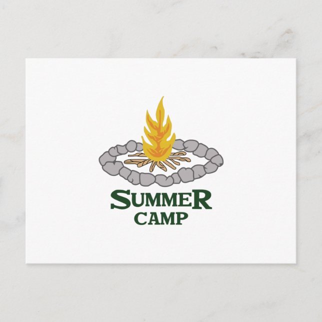 CARTE POSTALE CAMP D'ÉTÉ (Devant)