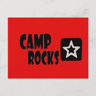 Carte Postale Camp Rocks (rouge et noir)