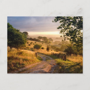 Carte Postale Campagne anglaise du soleil   d'aube
