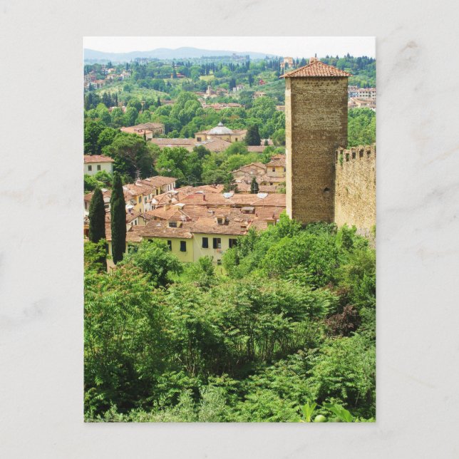 Carte Postale Campagne au sud de Florence, Italie (Devant)