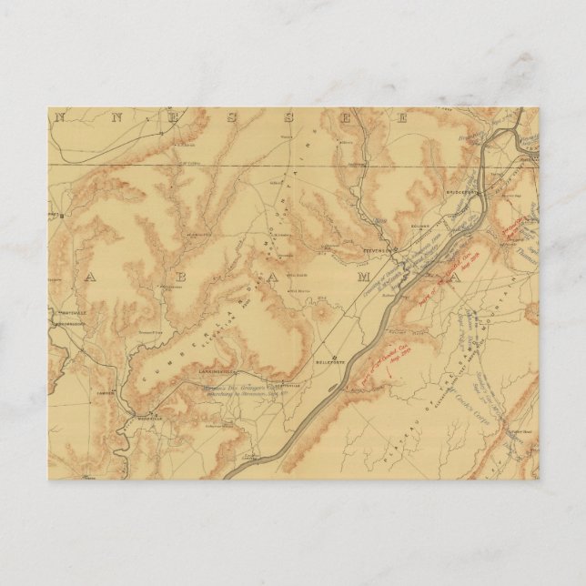 Carte Postale Campagne Chattanooga (Devant)