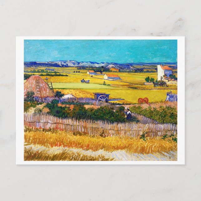 Carte Postale Campagne d'automne, Van Gogh (Devant)