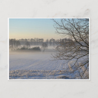 Carte Postale campagne d'hiver
