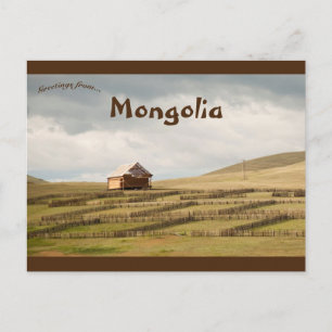 Carte Postale Campagne en Mongolie
