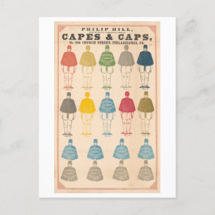 Carte Postale Campagne présidentielle Casquettes et capes public