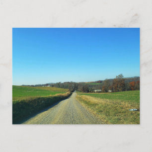 Carte Postale Campagne rurale en Automne, Baltique, Ohio