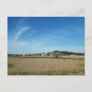 Carte Postale Campagne rurale en Automne, Baltique, Ohio