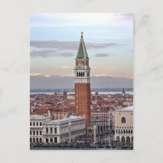 Carte Postale Campanile de San Marco, Venise Italie