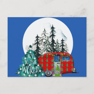 Carte Postale Camper de Noël magique