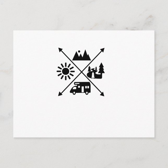 Carte Postale Camper Van (Devant)