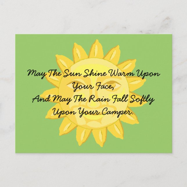 Carte postale Camping Amis Salutation RV park Camp (Devant)