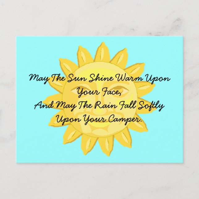 Carte postale Camping Amis Salutation RV park Camp (Devant)