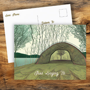 Carte Postale Camping calme et paisible   Salut