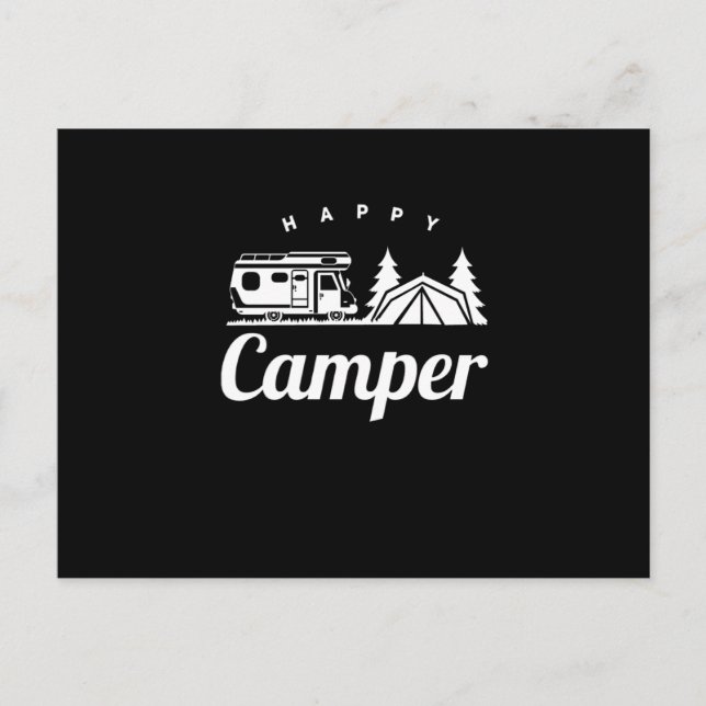 Carte Postale Camping Camping Randonnée Nature Forest Tentes (Devant)