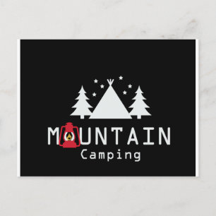 Carte Postale camping en montagne
