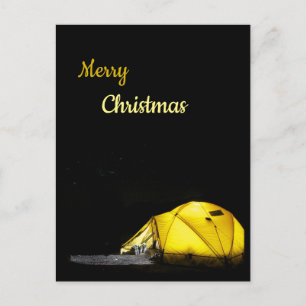 Carte Postale Camping, extérieur Noël modifiable