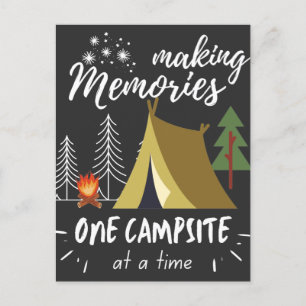 Carte Postale Camping Faire Des Souvenirs Un Camping À La Fois