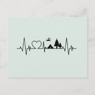 Carte postale Camping Heartbeat
