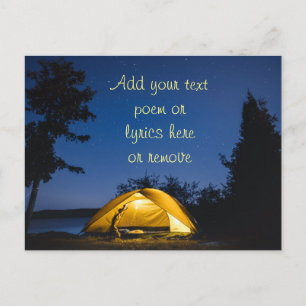 Carte Postale Camping Sous Les Étoiles