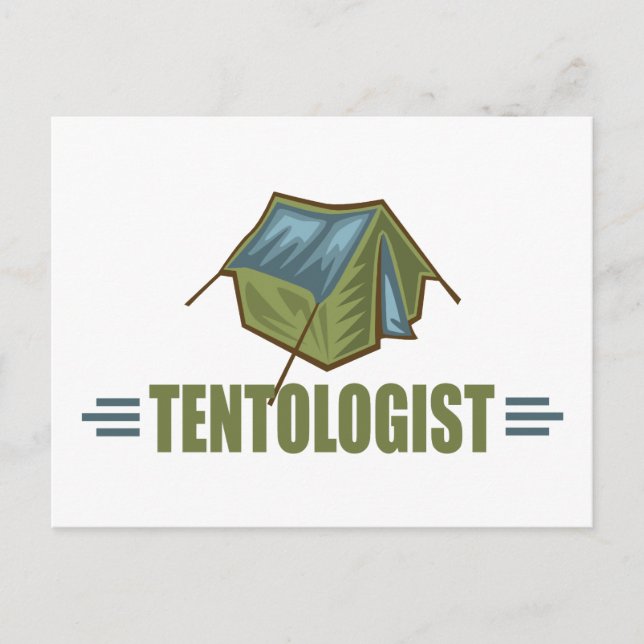 Carte Postale Camping, tente (Devant)