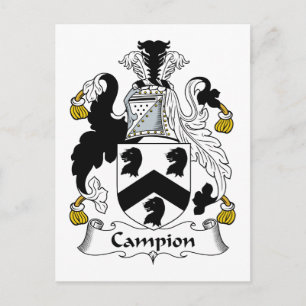 Carte Postale Campion Family Crest