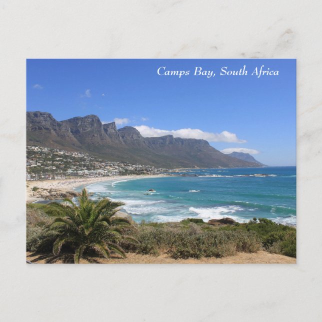 Carte Postale Camps Bay Beach, Afrique du Sud (Devant)