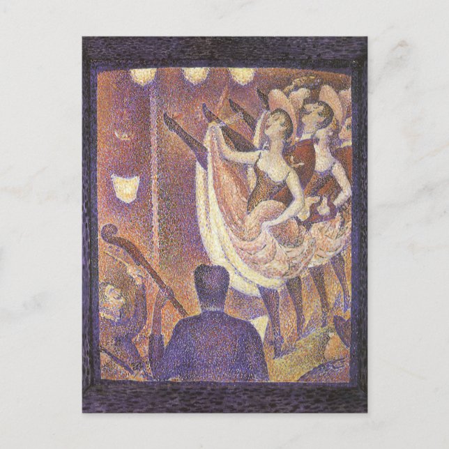 Carte Postale Can Can Can Dance, Le Chahut par Georges Seurat (Devant)