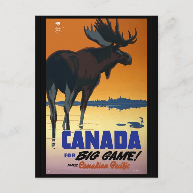 Carte Postale Canada - Affiche Vintage voyage (Devant)