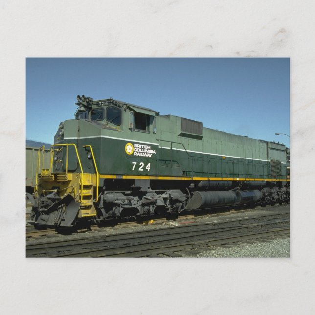 Carte Postale Canada, Colombie-Britannique, Ry MLW M630 (Devant)