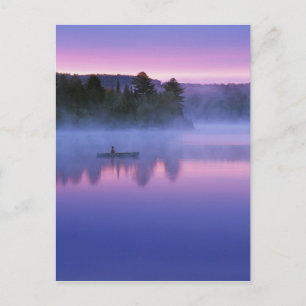 Carte Postale Canada, Ontario, Parc Algonguin, Canoeist on