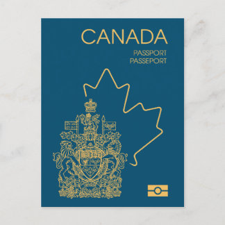 Carte Postale Canada passport