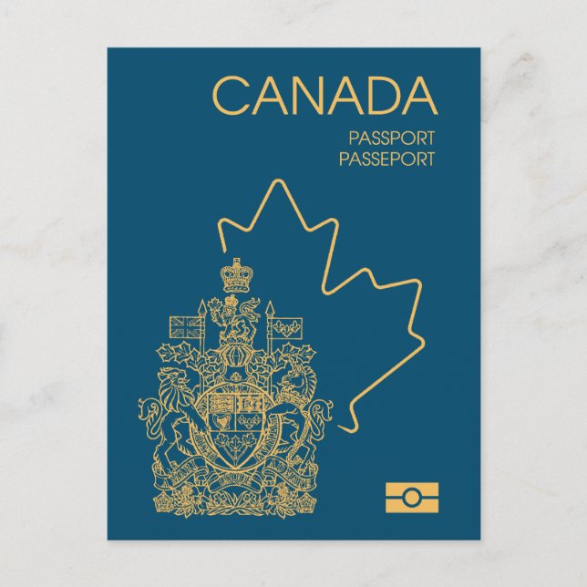 Carte Postale Canada passport (Devant)