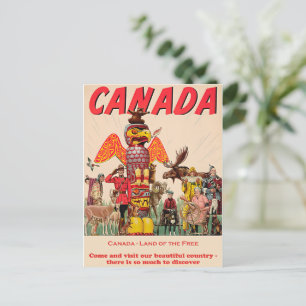 Carte Postale Canada - Pays des Libres