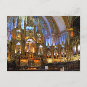 Carte Postale Canada, Québec, Montréal. Intérieur de Notre-Dame