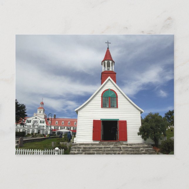 Carte Postale Canada, Québec, Tadoussac. Petite Chapelle, (Devant)