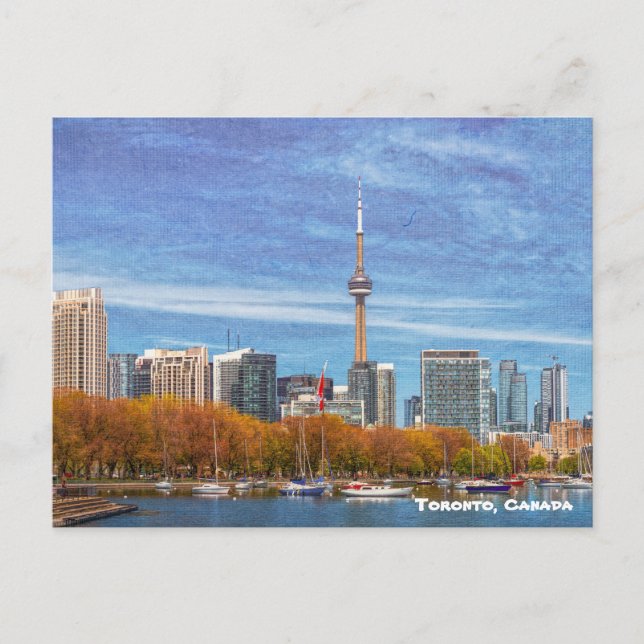 Carte Postale Canada, Toronto Skyline, Tour CN (Devant)