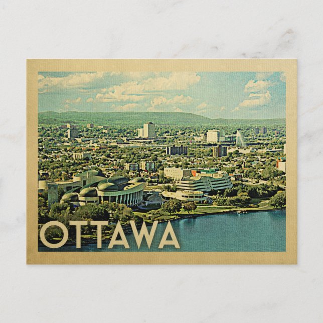 Carte postale Canada Vintage voyage (Devant)