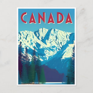 Carte Postale Canada Vintage voyage phare rétro alberta