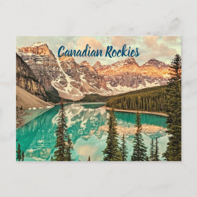 Carte Postale Canadian Rockies stylized (Devant)