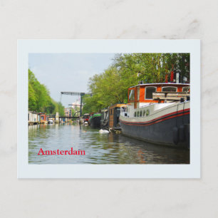Carte Postale Canal à Amsterdam